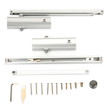 Heavy Duty Door Closer - Hold Open feature  -Silver Finish