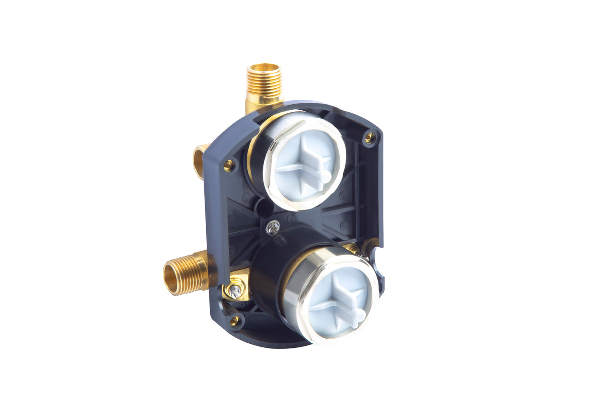 R22000-WS-Compatible Universal Shower Valve with Integrated Diverter & Stops, Wholesale Case of 12//$75 each